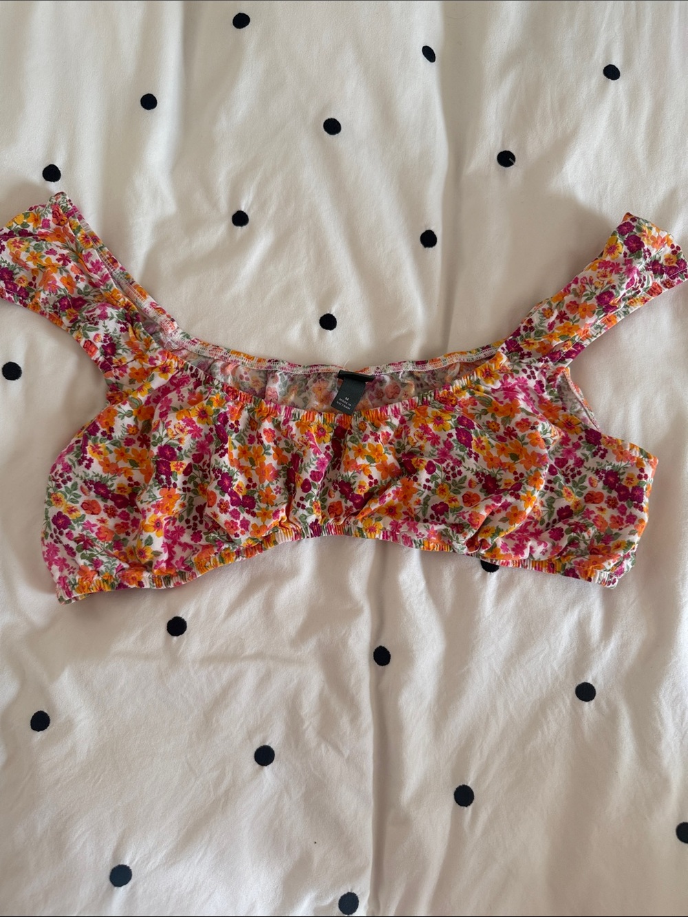 wild fable Floral Crop Top in Pink, Orange, Yellow